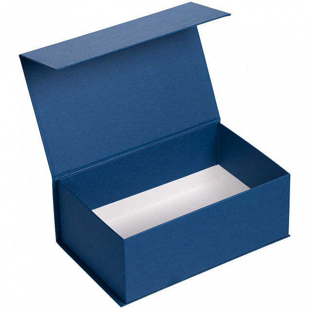 Коробка LumiBox, синяя матовая с логотипом в Волгограде заказать по выгодной цене в кибермаркете AvroraStore