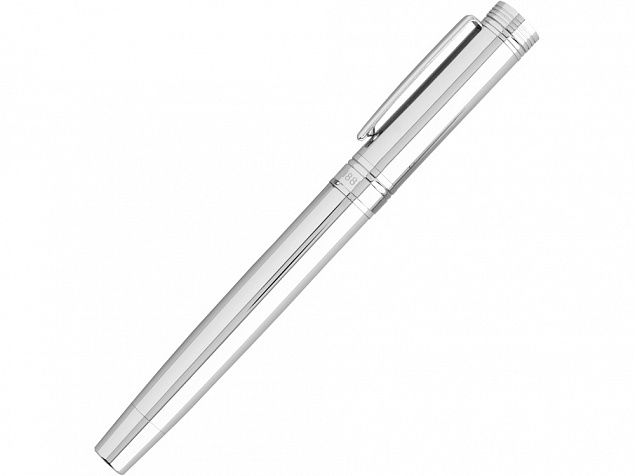 Ручка роллер «Zoom Silver» с логотипом в Волгограде заказать по выгодной цене в кибермаркете AvroraStore