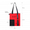 Шоппер Superbag Color (красный с чёрным) с логотипом в Волгограде заказать по выгодной цене в кибермаркете AvroraStore