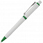 Ручка шариковая Raja, зеленая с логотипом в Волгограде заказать по выгодной цене в кибермаркете AvroraStore