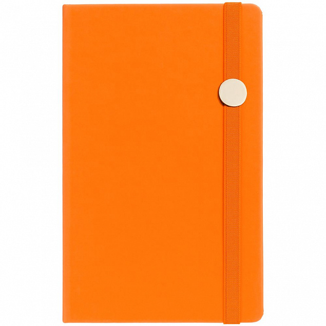 Блокнот Shall Round, оранжевый с логотипом в Волгограде заказать по выгодной цене в кибермаркете AvroraStore