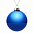 Елочный шар Finery Gloss, 10 см, глянцевый синий с логотипом в Волгограде заказать по выгодной цене в кибермаркете AvroraStore