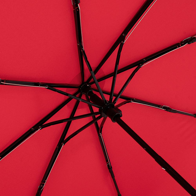 Зонт складной OkoBrella, красный с логотипом в Волгограде заказать по выгодной цене в кибермаркете AvroraStore
