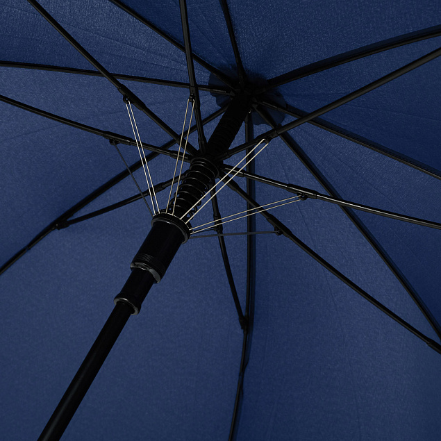 Зонт-трость Torino, синий с логотипом в Волгограде заказать по выгодной цене в кибермаркете AvroraStore