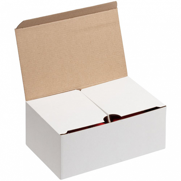 Коробка Couple Cup под 2 кружки, малая, белая с логотипом в Волгограде заказать по выгодной цене в кибермаркете AvroraStore