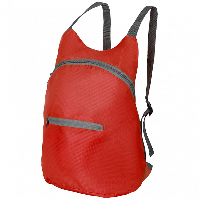 Складной рюкзак Barcelona, красный с логотипом в Волгограде заказать по выгодной цене в кибермаркете AvroraStore