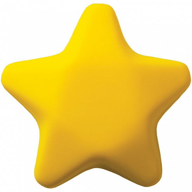 Антистресс «Звезда», желтый с логотипом в Волгограде заказать по выгодной цене в кибермаркете AvroraStore