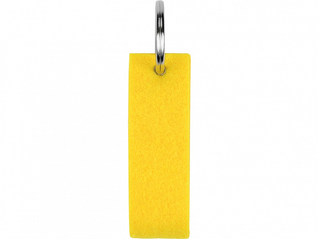 Брелок Войлочный, желтый с логотипом в Волгограде заказать по выгодной цене в кибермаркете AvroraStore