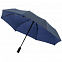 Складной зонт doubleDub, синий с логотипом в Волгограде заказать по выгодной цене в кибермаркете AvroraStore