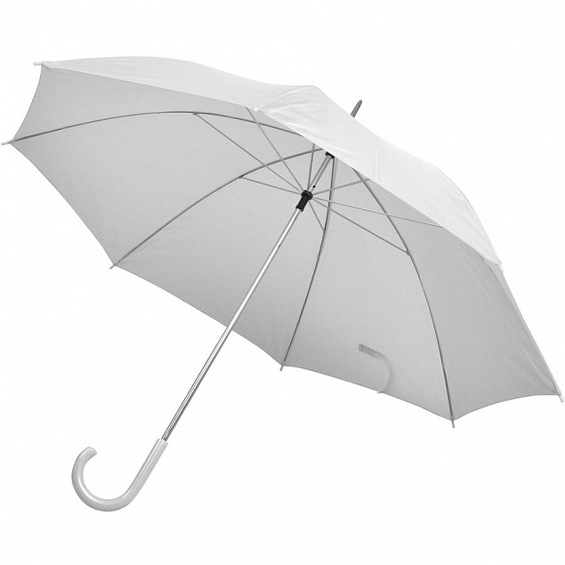 Зонт-трость с пластиковой ручкой, механический с логотипом в Волгограде заказать по выгодной цене в кибермаркете AvroraStore