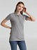 Рубашка поло женская PHOENIX WOMEN, серый меланж с логотипом в Волгограде заказать по выгодной цене в кибермаркете AvroraStore