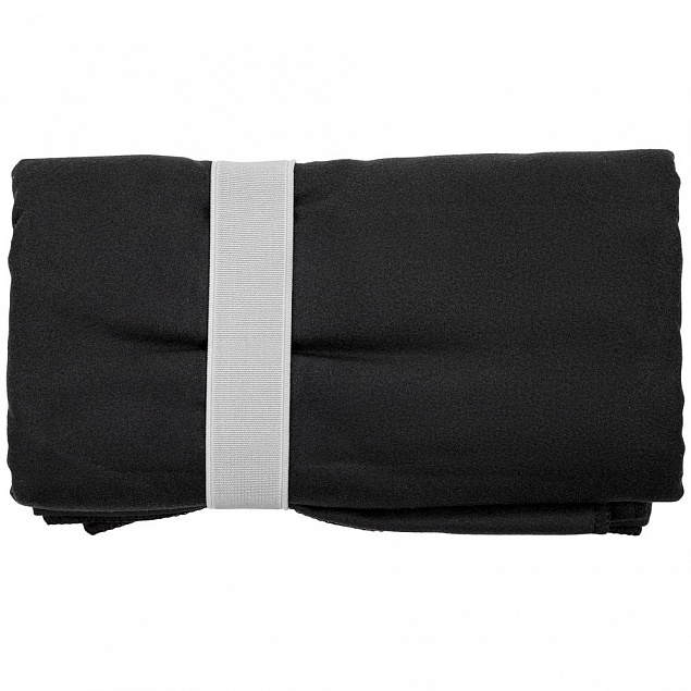 Спортивное полотенце Vigo Medium, черное с логотипом в Волгограде заказать по выгодной цене в кибермаркете AvroraStore