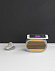 Bluetooth колонка "Stonehenge" 5Вт с беспроводным зарядным устройством, камень/бамбук с логотипом в Волгограде заказать по выгодной цене в кибермаркете AvroraStore