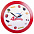 Часы настенные Vivid large, синие с логотипом в Волгограде заказать по выгодной цене в кибермаркете AvroraStore
