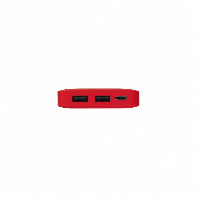 Внешний аккумулятор с подсветкой Ancor Plus 10000 mAh, красный с логотипом в Волгограде заказать по выгодной цене в кибермаркете AvroraStore