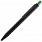 Ручка шариковая Chromatic, черная с зеленым с логотипом в Волгограде заказать по выгодной цене в кибермаркете AvroraStore