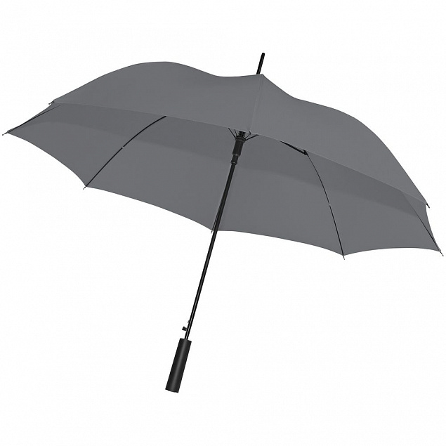 Зонт-трость Dublin, серый с логотипом в Волгограде заказать по выгодной цене в кибермаркете AvroraStore