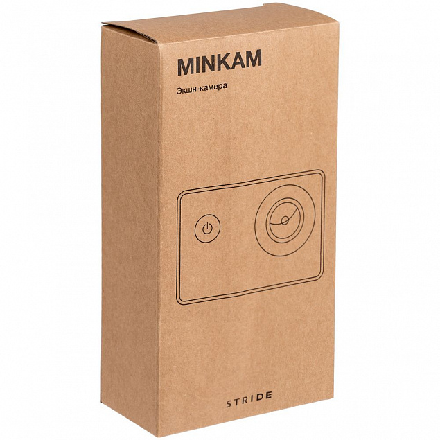 Экшн-камера Minkam, черная с логотипом в Волгограде заказать по выгодной цене в кибермаркете AvroraStore