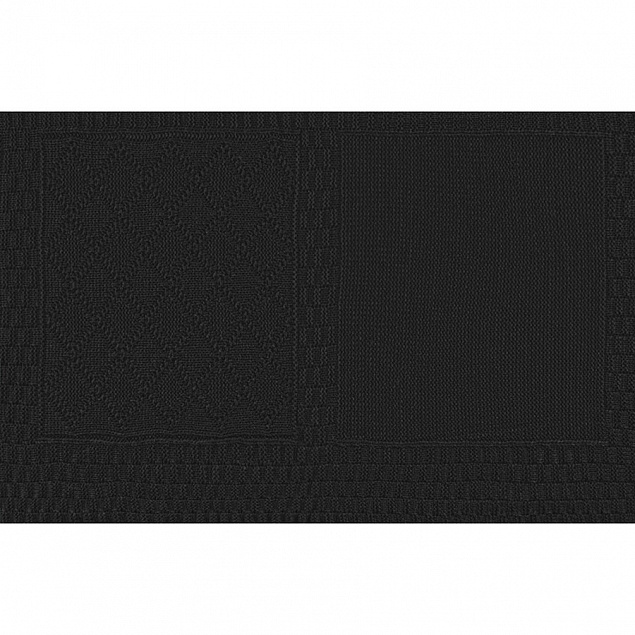 Плед LYKKE MINI, черный, шерсть 30%, акрил 70%, 120*170 см с логотипом в Волгограде заказать по выгодной цене в кибермаркете AvroraStore