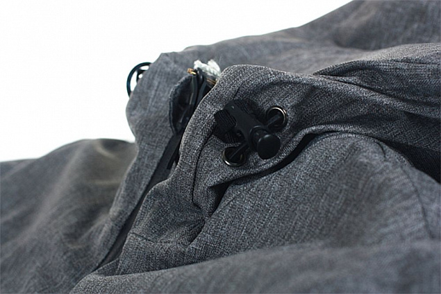 Куртка мужская JACKSON, серый меланж с логотипом в Волгограде заказать по выгодной цене в кибермаркете AvroraStore