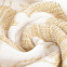 Плед Draconia, белый с золотистым с логотипом в Волгограде заказать по выгодной цене в кибермаркете AvroraStore