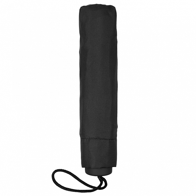 Зонт складной Light, черный с логотипом в Волгограде заказать по выгодной цене в кибермаркете AvroraStore