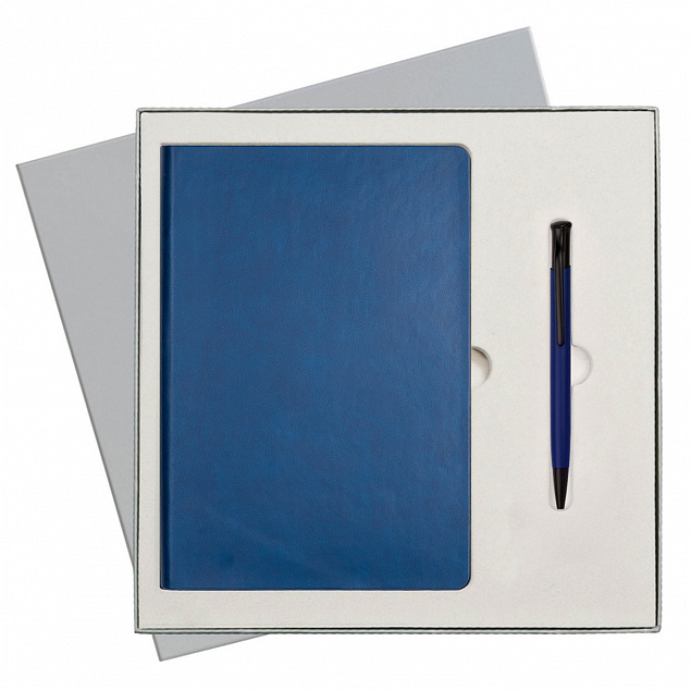 Подарочный набор Portobello/Sky синий-9 (Ежедневник недат А5, Ручка) с логотипом в Волгограде заказать по выгодной цене в кибермаркете AvroraStore
