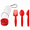 Набор "Pocket":ложка,вилка,нож в футляре с карабином с логотипом в Волгограде заказать по выгодной цене в кибермаркете AvroraStore