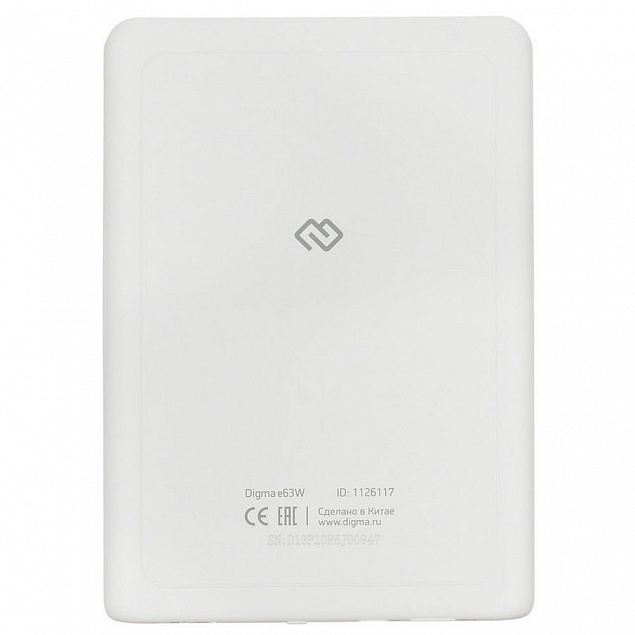 Электронная книга Digma E63W, белая с логотипом в Волгограде заказать по выгодной цене в кибермаркете AvroraStore