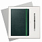 Подарочный набор Portland Btobook, зеленый (ежедневник, ручка) с логотипом в Волгограде заказать по выгодной цене в кибермаркете AvroraStore