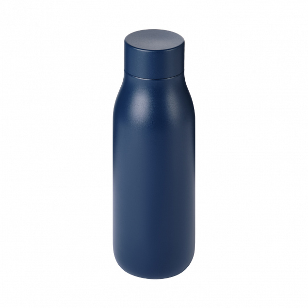 Термобутылка вакуумная герметичная Sevilla, синяя с логотипом в Волгограде заказать по выгодной цене в кибермаркете AvroraStore