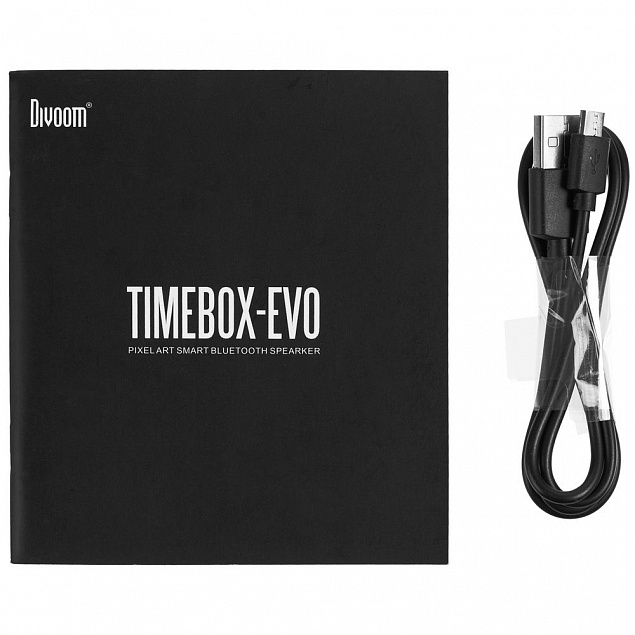 Беспроводная колонка с пиксельным дисплеем Timebox-Evo с логотипом в Волгограде заказать по выгодной цене в кибермаркете AvroraStore