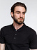 Рубашка поло мужская Adam, черная с логотипом в Волгограде заказать по выгодной цене в кибермаркете AvroraStore