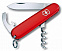 Армейский нож Waiter 84, красный с логотипом в Волгограде заказать по выгодной цене в кибермаркете AvroraStore