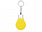 Брелок-рулетка для ключей Лампочка, желтый/серебристый с логотипом в Волгограде заказать по выгодной цене в кибермаркете AvroraStore