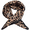 Платок Leopardo Silk, коричневый с логотипом в Волгограде заказать по выгодной цене в кибермаркете AvroraStore