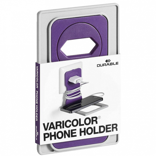 Держатель для зарядки телефона Varicolor Phone Holder, розовый с логотипом в Волгограде заказать по выгодной цене в кибермаркете AvroraStore