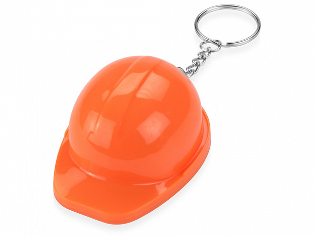 Брелок-открывалка Каска, оранжевый с логотипом в Волгограде заказать по выгодной цене в кибермаркете AvroraStore