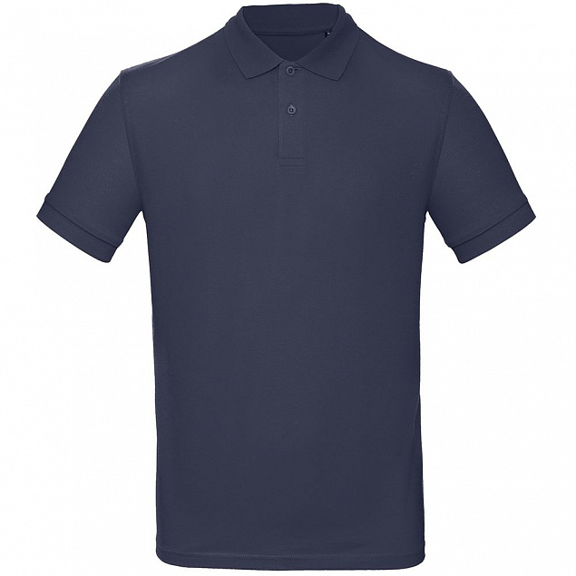 Рубашка поло мужская Inspire, темно-синяя с логотипом в Волгограде заказать по выгодной цене в кибермаркете AvroraStore