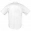 Рубашка мужская с коротким рукавом BRISBANE, белая с логотипом в Волгограде заказать по выгодной цене в кибермаркете AvroraStore