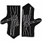 Варежки Sacred Bones, черные с логотипом в Волгограде заказать по выгодной цене в кибермаркете AvroraStore