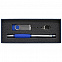 Коробка Notes с ложементом для ручки и флешки, синяя с логотипом в Волгограде заказать по выгодной цене в кибермаркете AvroraStore