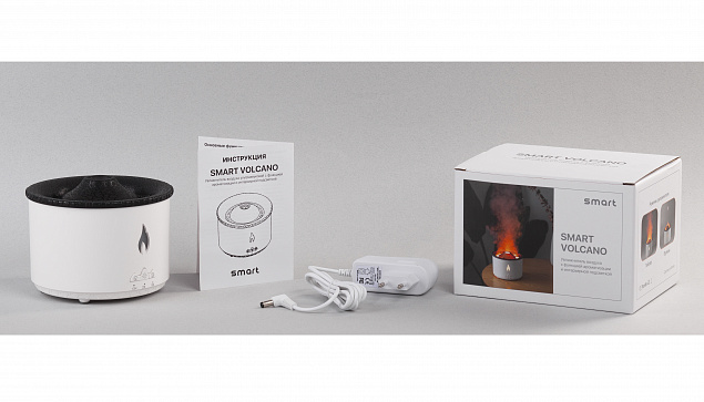 Увлажнитель воздуха "Smart Volcano"с пультом ДУ,  функцией ароматерапии и интерьерной подсветкой с логотипом в Волгограде заказать по выгодной цене в кибермаркете AvroraStore