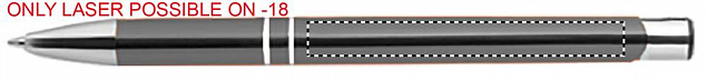 Ручка шариковая с черными черни с логотипом в Волгограде заказать по выгодной цене в кибермаркете AvroraStore