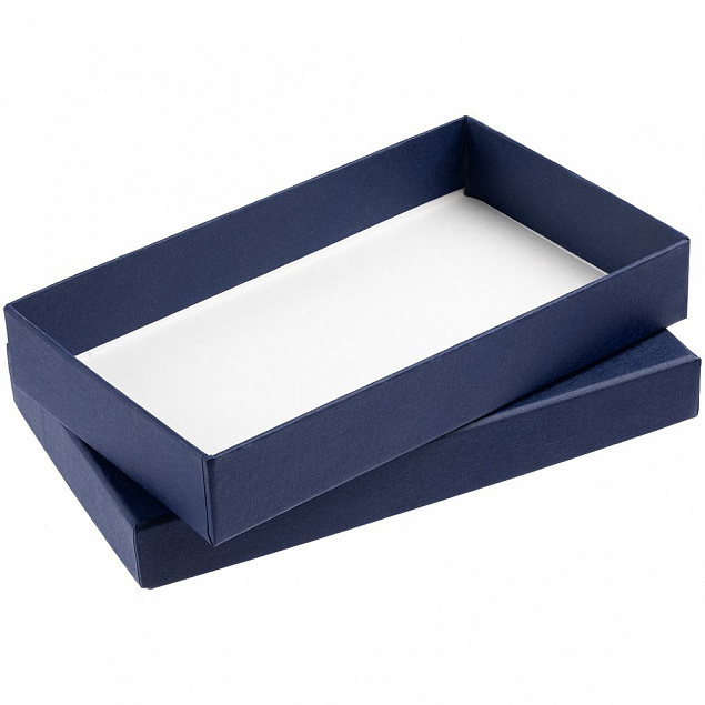 Коробка Slender, малая, синяя с логотипом в Волгограде заказать по выгодной цене в кибермаркете AvroraStore