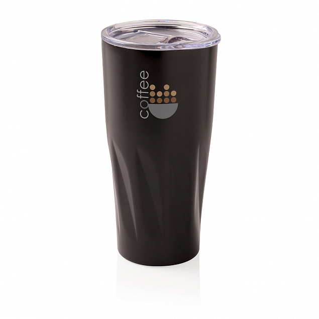 Вакуумная термокружка Copper, черный с логотипом в Волгограде заказать по выгодной цене в кибермаркете AvroraStore
