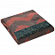 Плед Zig Zag, красный с коричневым с логотипом в Волгограде заказать по выгодной цене в кибермаркете AvroraStore