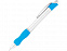 Ручка шариковая Bubble, голубой, черные чернила с логотипом в Волгограде заказать по выгодной цене в кибермаркете AvroraStore
