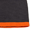 Шапка Amuse, темно-серая с оранжевым с логотипом в Волгограде заказать по выгодной цене в кибермаркете AvroraStore