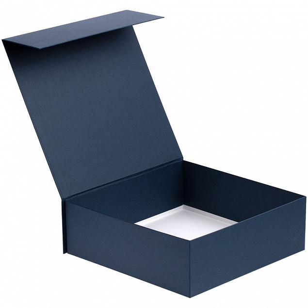 Коробка Quadra, синяя с логотипом в Волгограде заказать по выгодной цене в кибермаркете AvroraStore